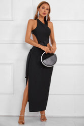 Tia Halter Asymmetric Bandage Dress Ins Street